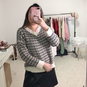 Princess Polly Tweed Sweater